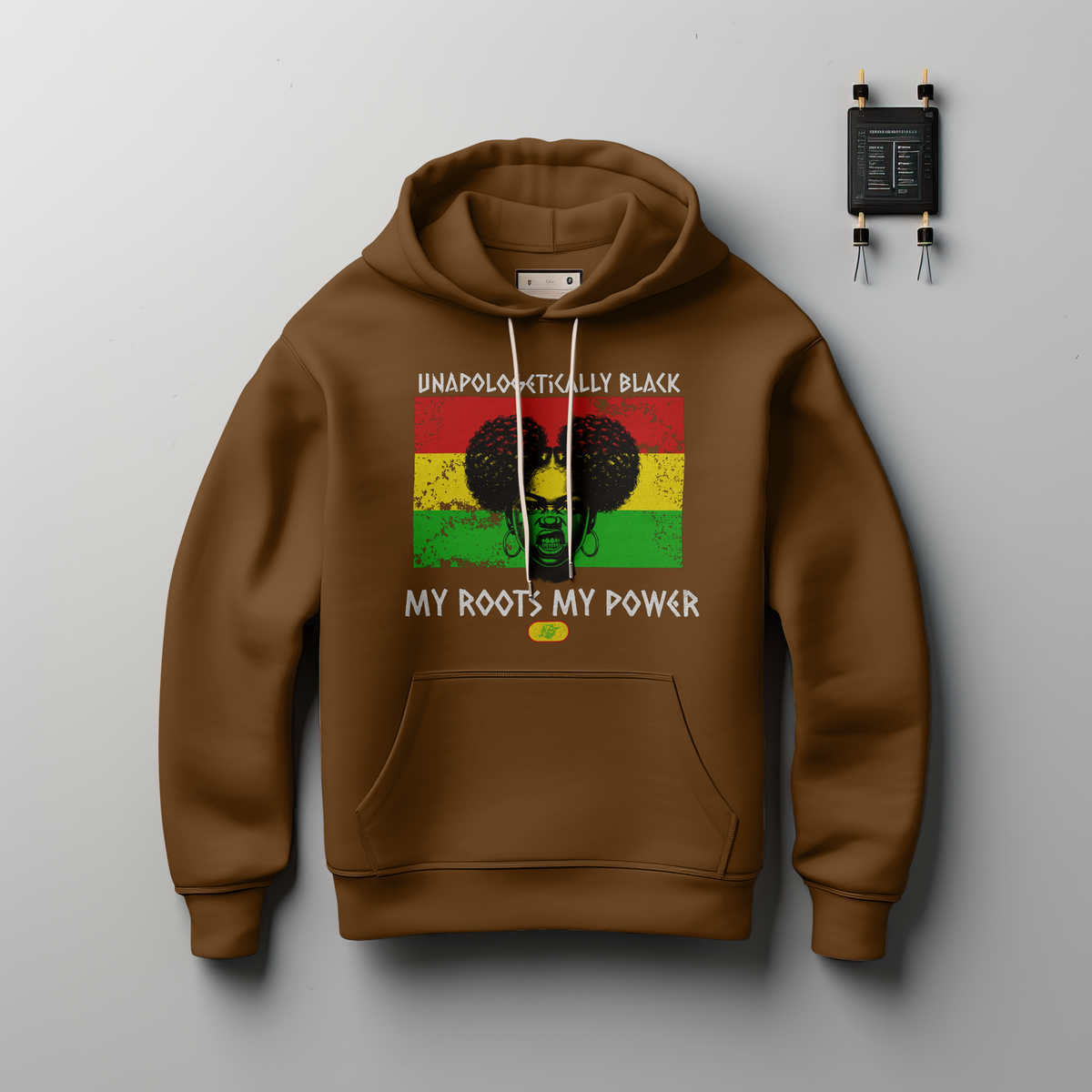 UNAPOLOGETICALLY BLACK HOODIE - Hoodie by Needle n Threads