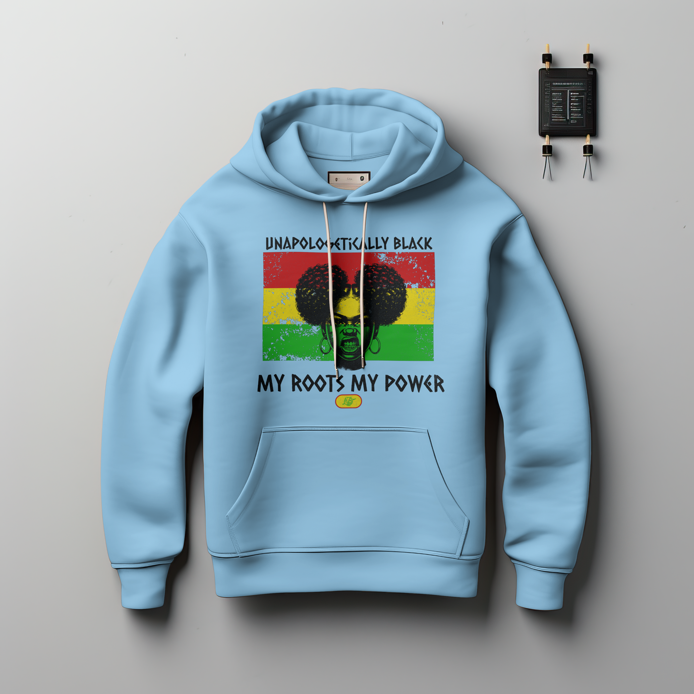 UNAPOLOGETICALLY BLACK HOODIE - Hoodie by Needle n Threads