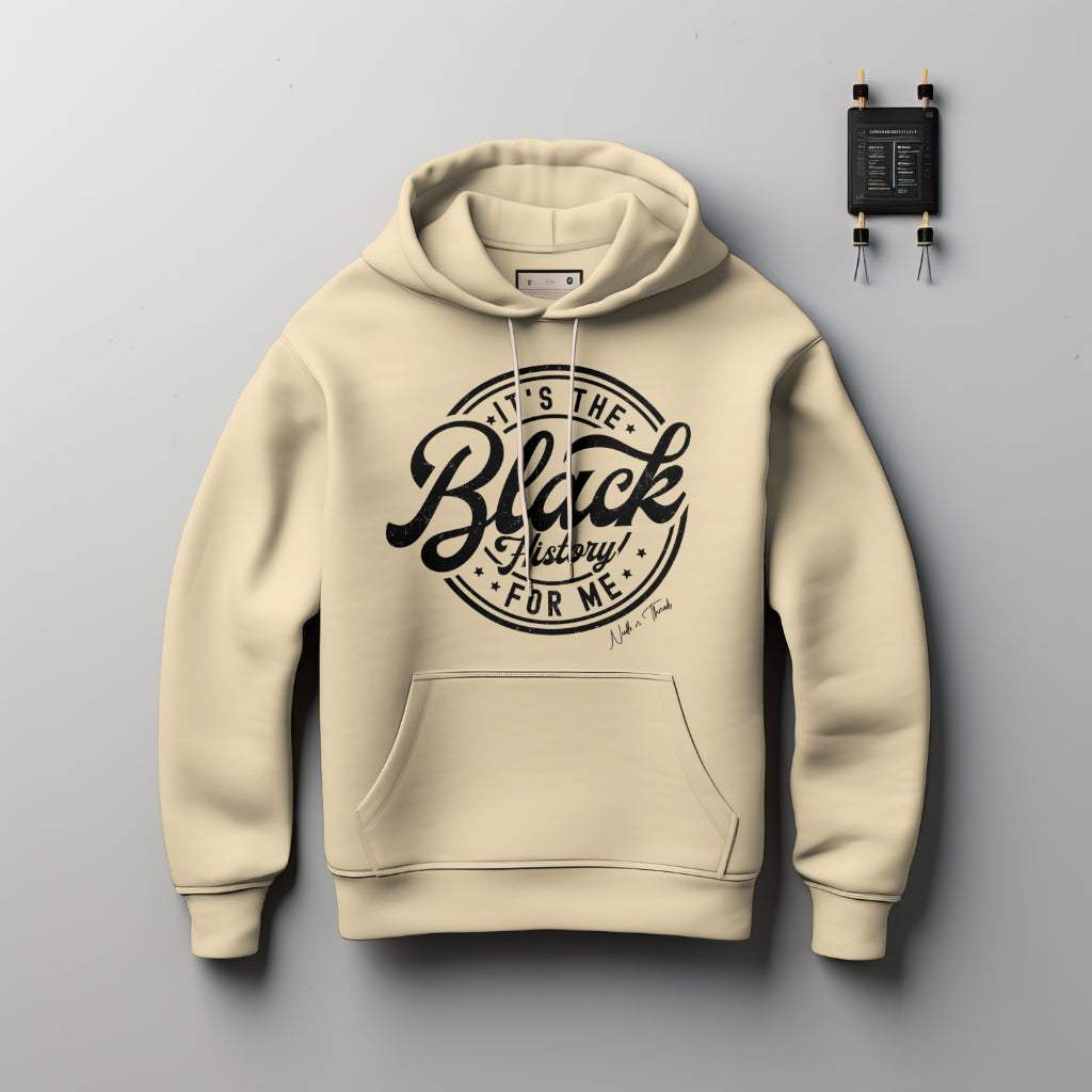 Black History For Me luxury cotton hoodie celebrating culture and style