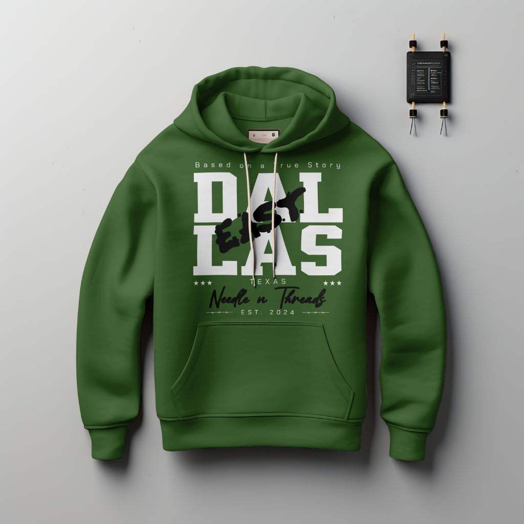 East Dallas Hoodie - Hoodie by Needle n Threads