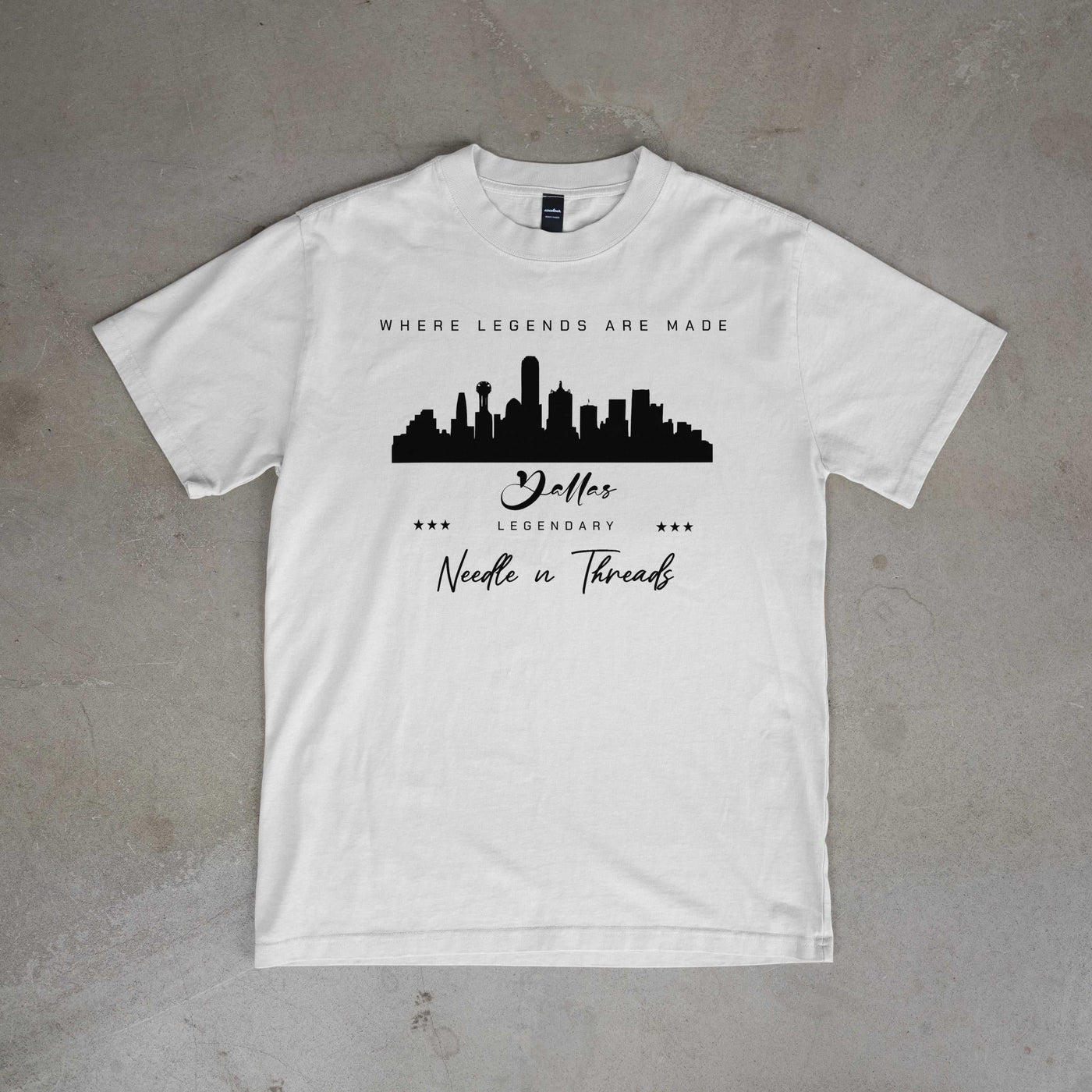 Legendary Dallas - T Shirt by Needle n Threads