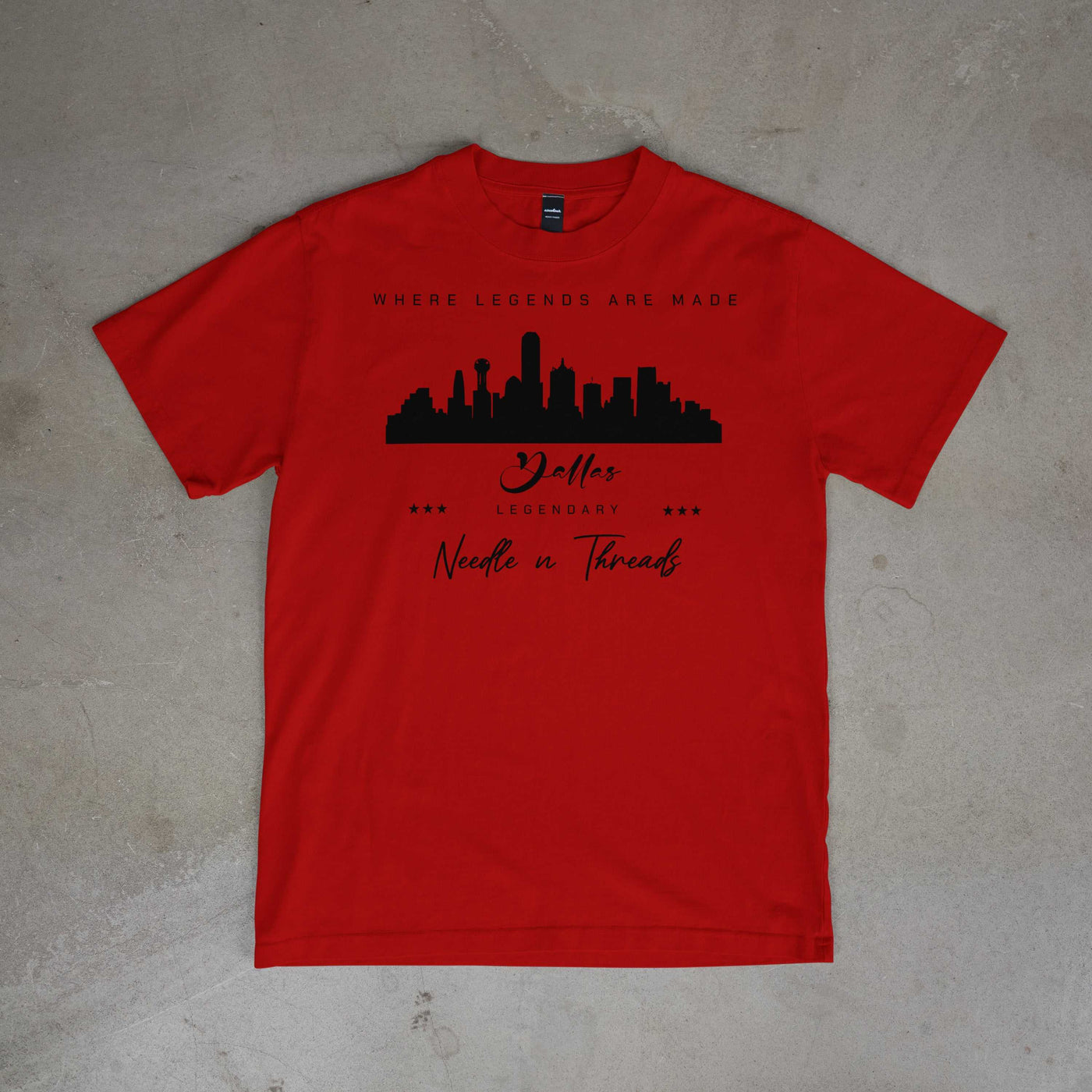 Legendary Dallas - T Shirt by Needle n Threads