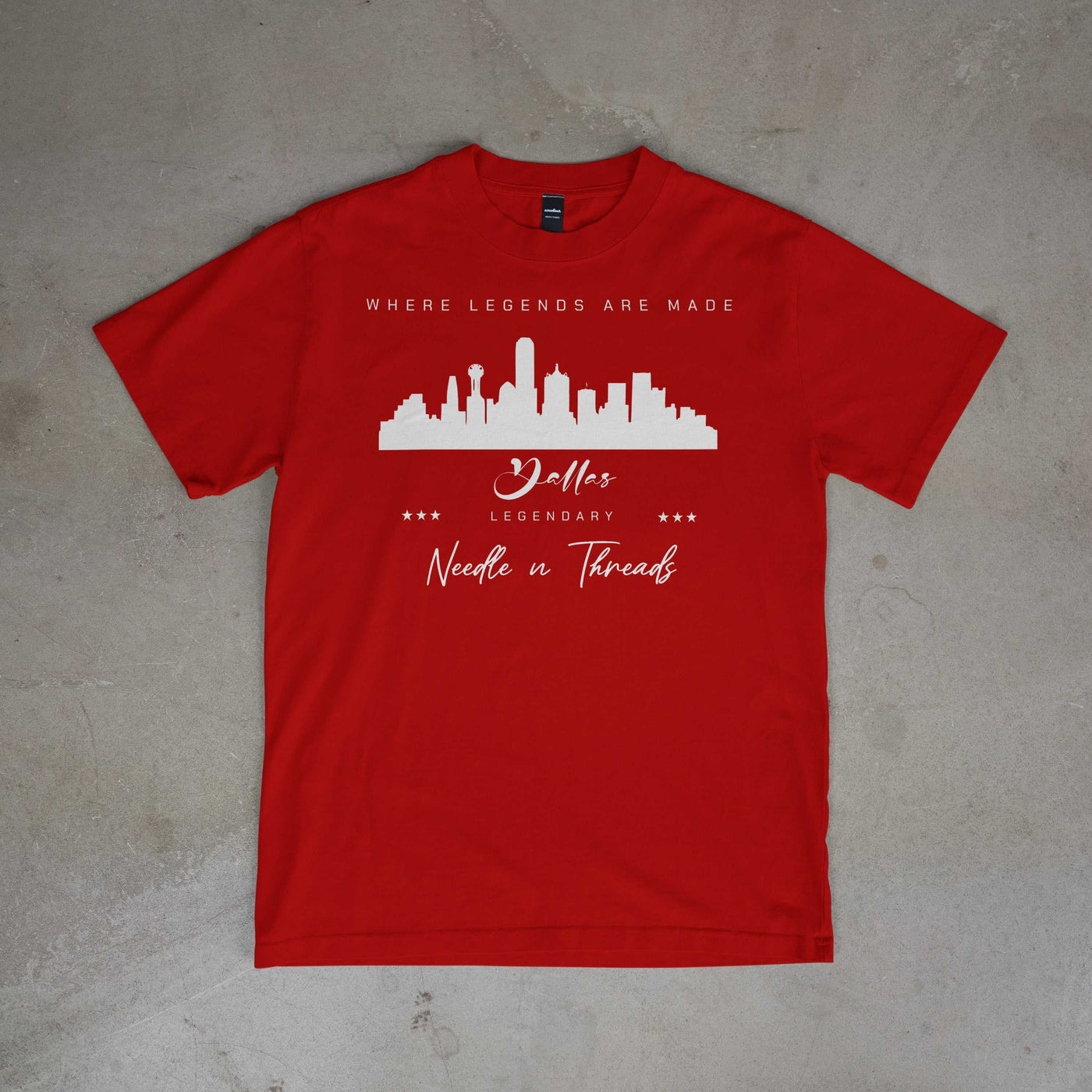 Legendary Dallas - T Shirt by Needle n Threads