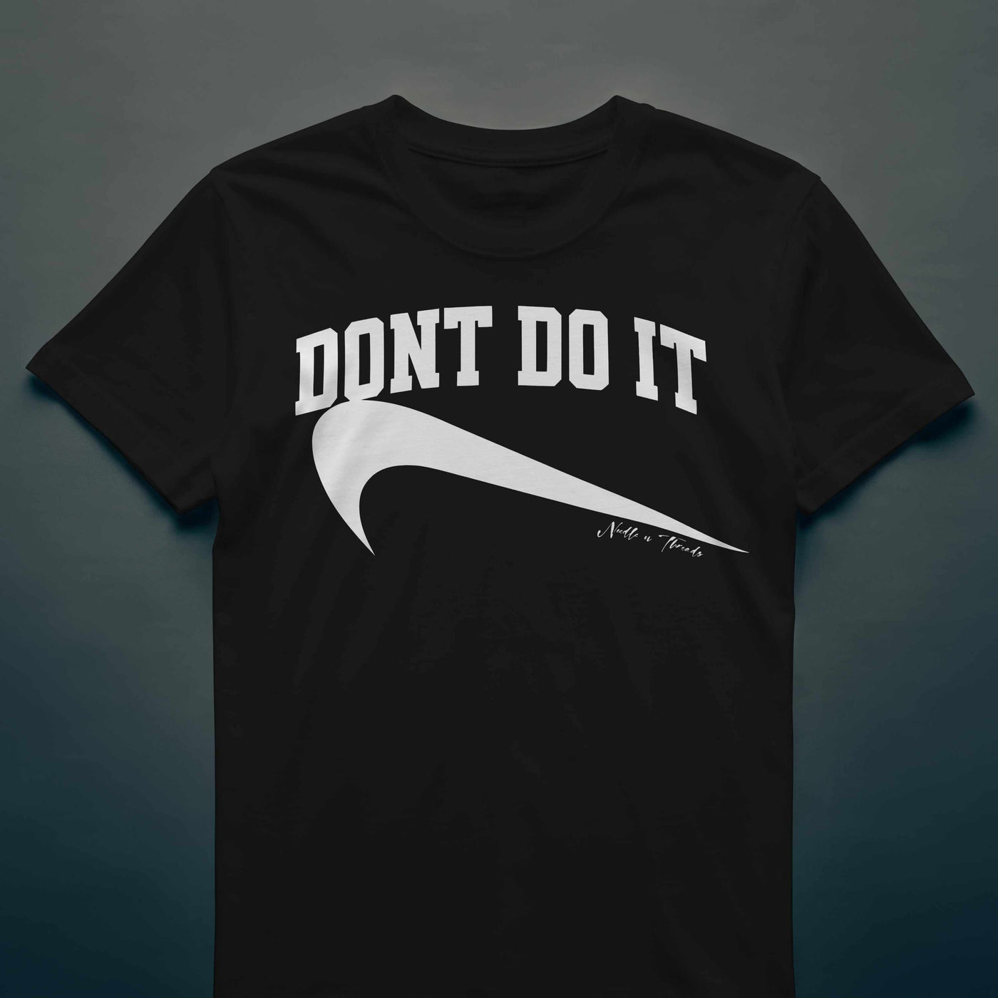 Dont Do It Tee with upside-down Stitch logo for streetwear style and bold attitude