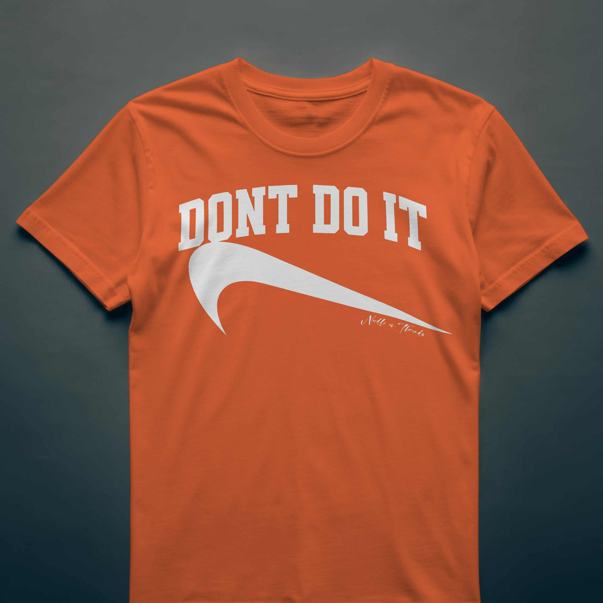 Dont Do It Tee with upside-down Stitch logo streetwear design