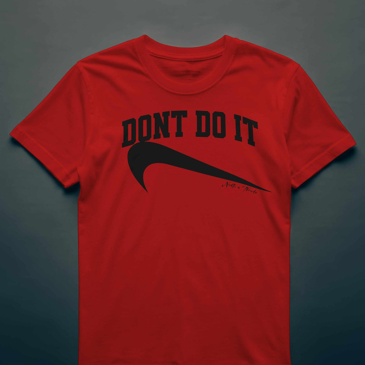 Dont Do It Tee with upside-down Stitch logo streetwear design