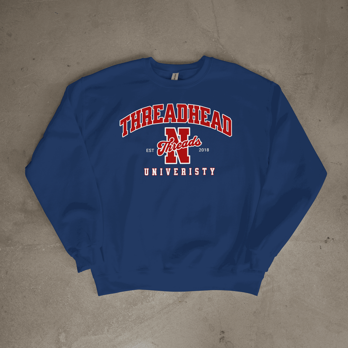 ThreadHead University Sweatshirt - sweatshirt by Needle n Threads