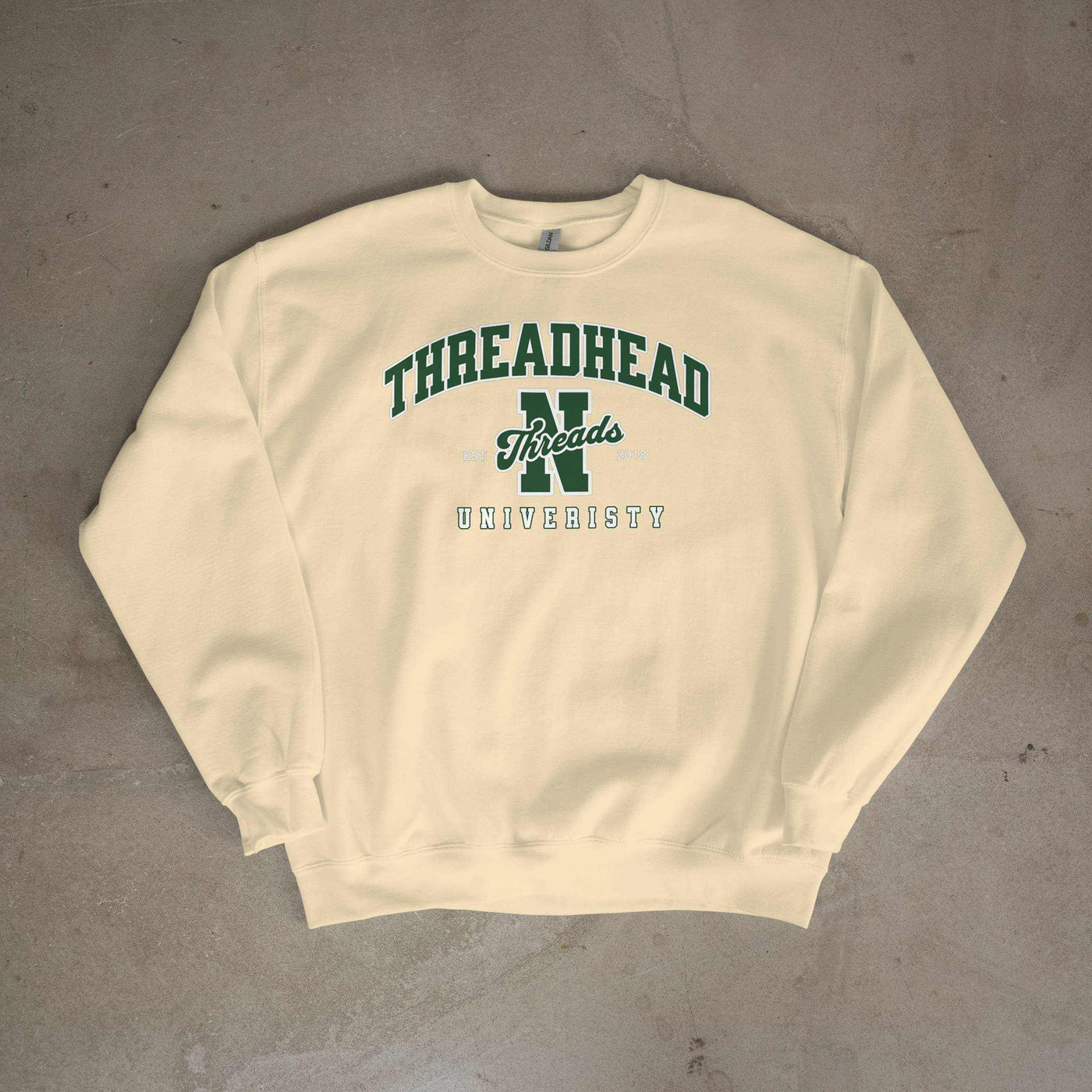 ThreadHead University Sweatshirt - sweatshirt by Needle n Threads