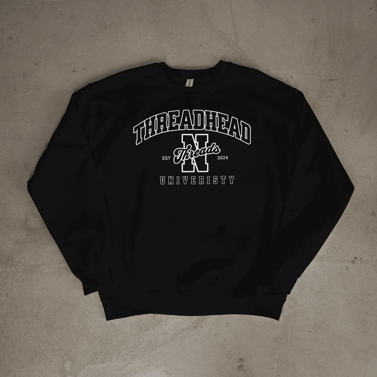 ThreadHead University Sweatshirt - sweatshirt by Needle n Threads