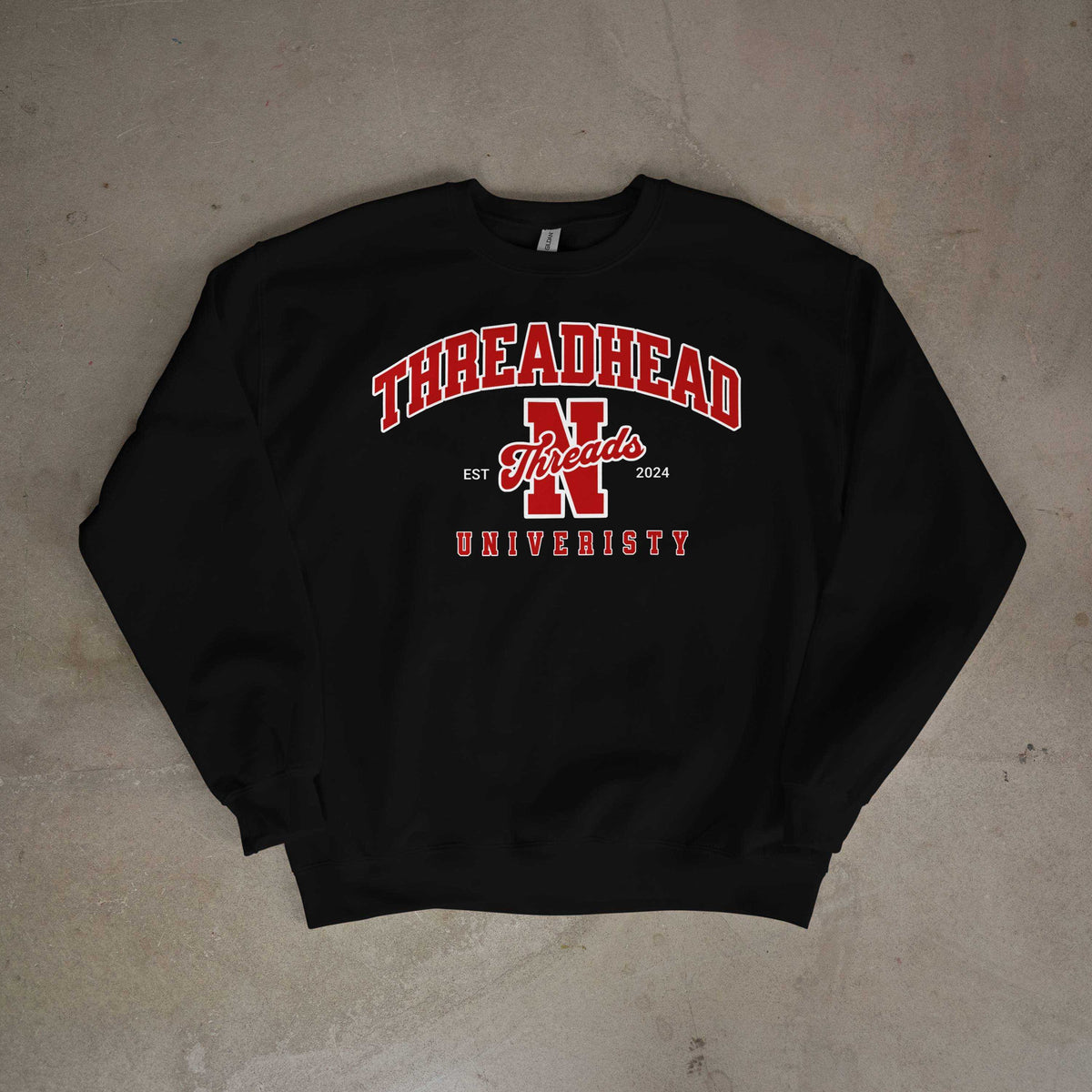 ThreadHead University Sweatshirt - sweatshirt by Needle n Threads
