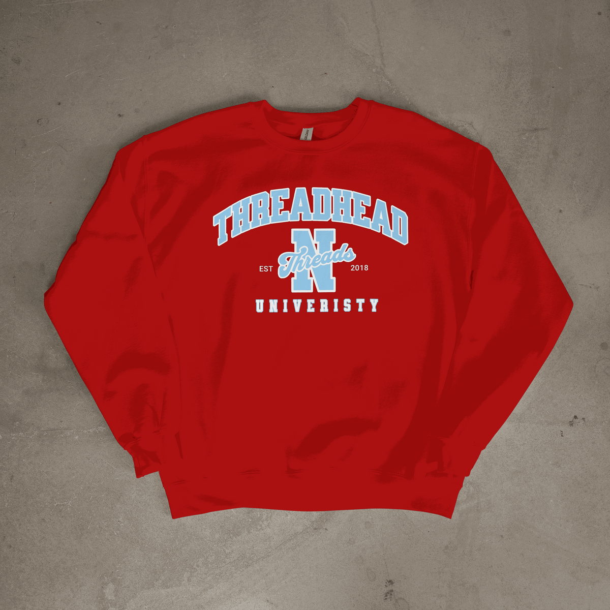 ThreadHead University Sweatshirt - sweatshirt by Needle n Threads