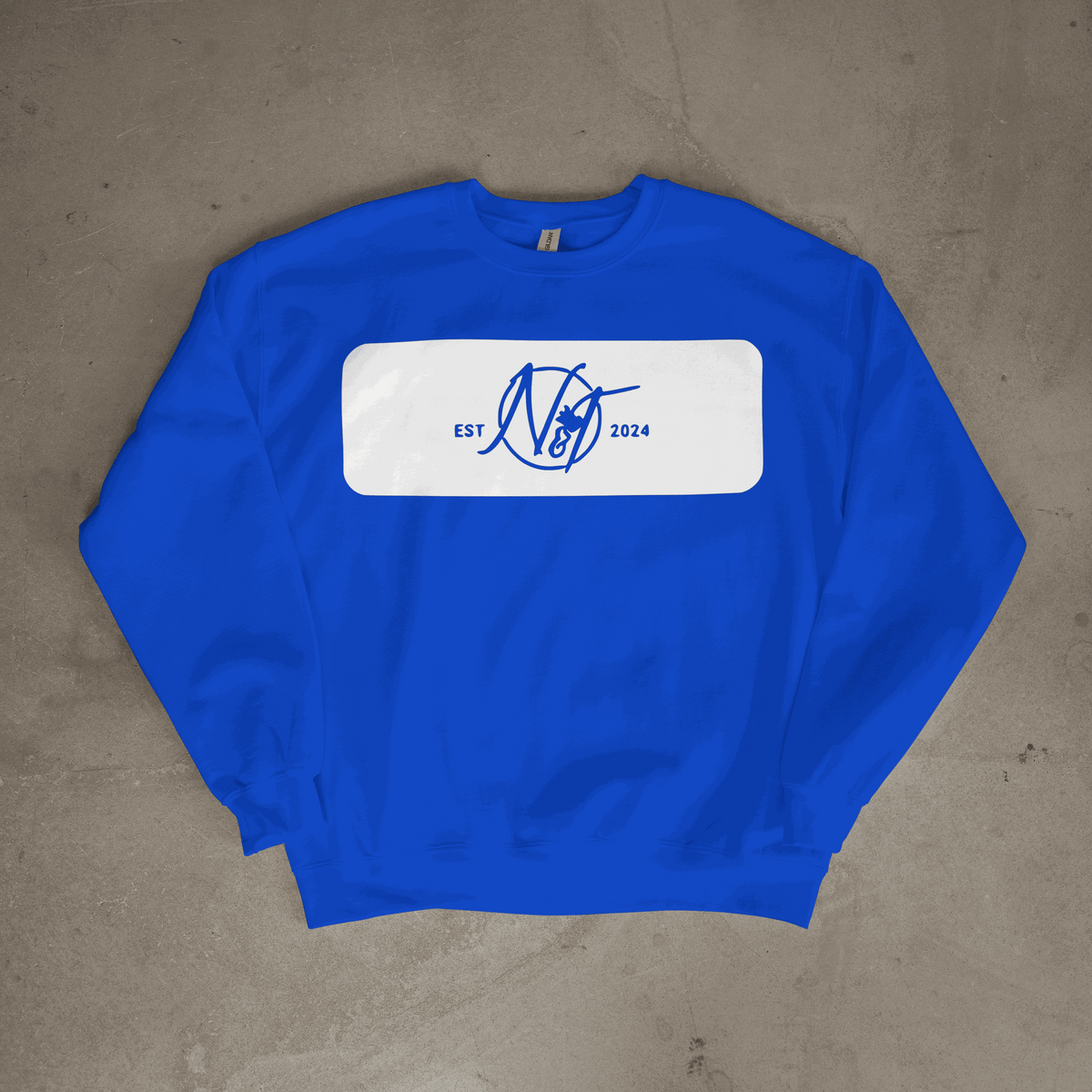 Needle N Threads EST 2024 sweatshirt oversized crewneck with monogram patch in seven colors