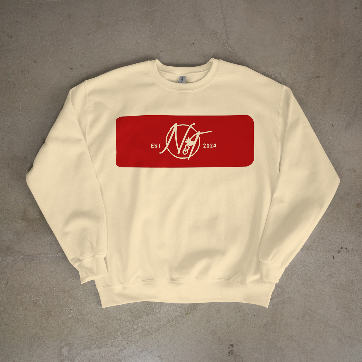 Needle N Threads EST 2024 Sweatshirt oversized crewneck with monogram patch in multiple colors