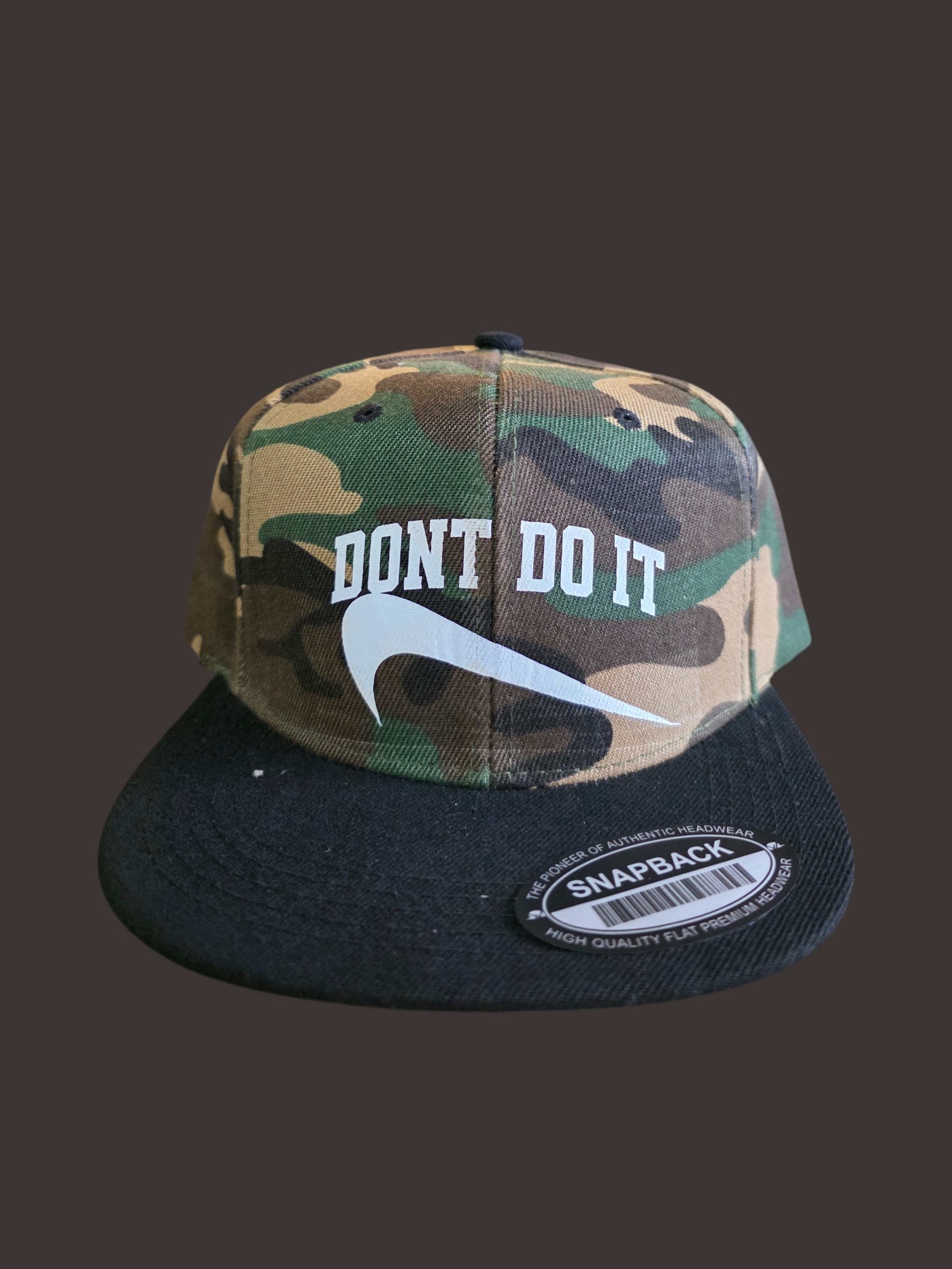 Needle n Threads "Dont Do It" Snapback – Camo & Multi-Tone Streetwear  - Hat by Needle n Threads
