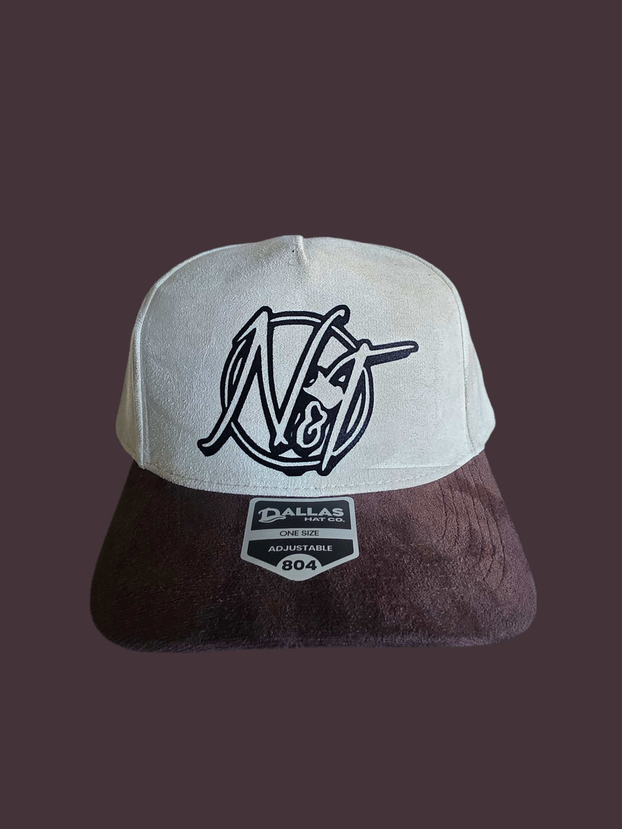 Needle n Threads Caps black and red signature snapback hat with embroidered N&T logo and adjustable closure